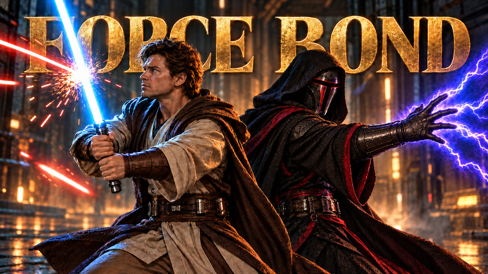 Force Bond: a Jedi and a masked Sith